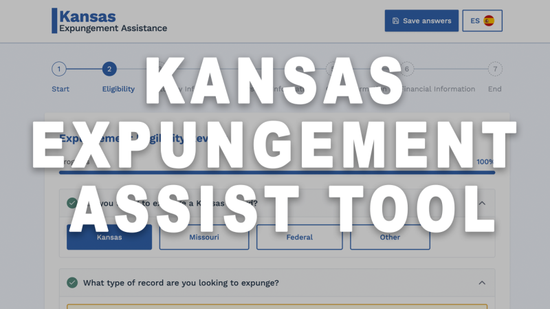 he Kansas Expungement Assist Tool automates eligibility review, simplifies form generation, and enables seamless preparation for filing—all in plain language.